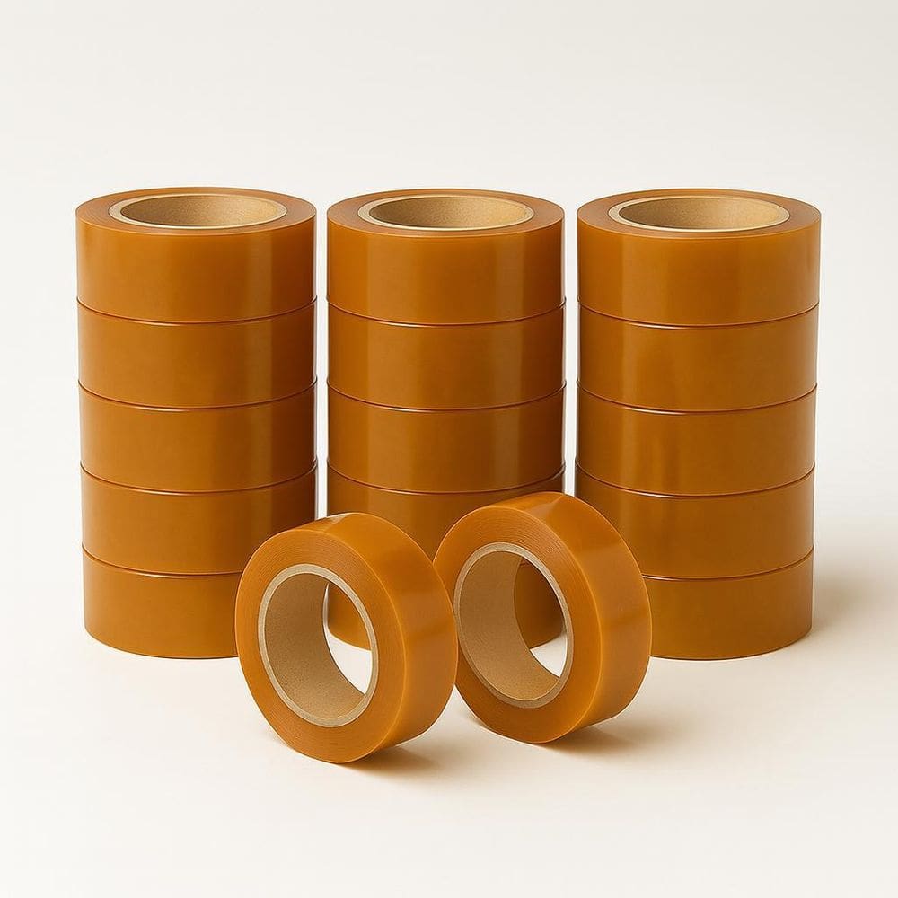Kit 17 Fitas Adesiva Larga Durex Laranja 250M Embalagem