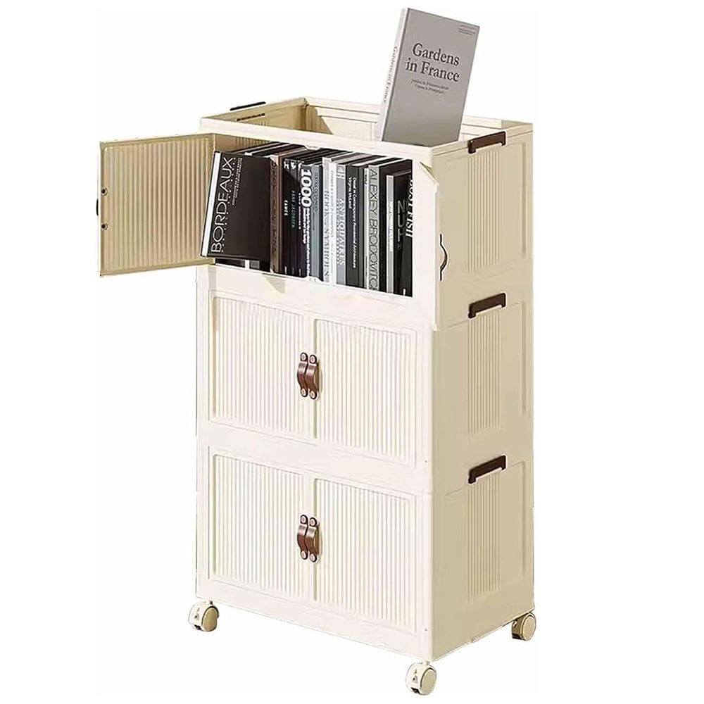 Armario Dobravel 3 Andares Empilhavel Lavanderia Cozinha Banheiro Sala Quarto Casa Organizaçao Multiuso