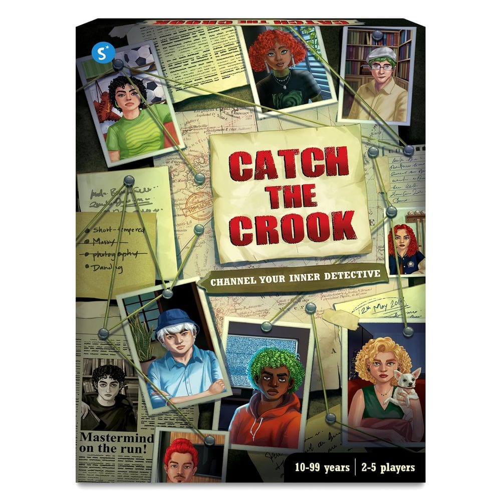 Jogo de tabuleiro Skillmatics Catch The Crook Family 10+ Years