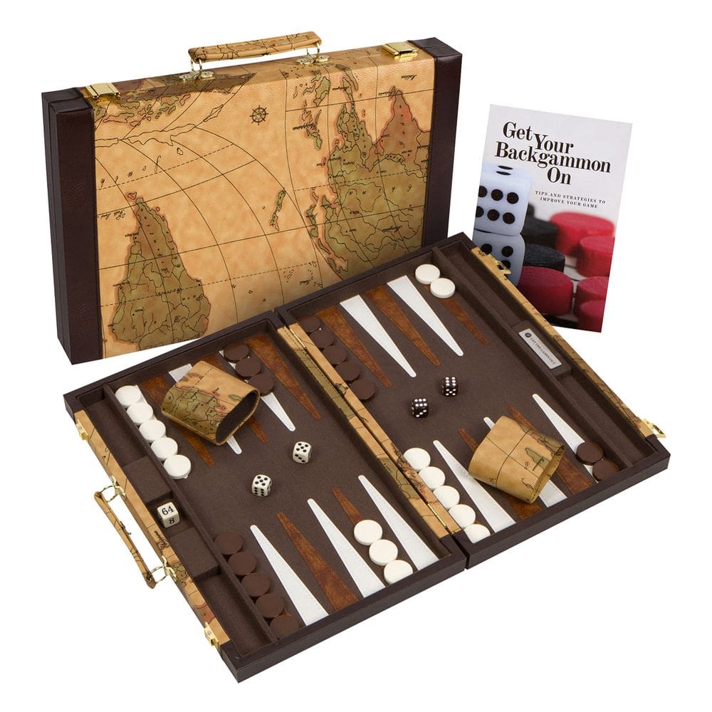 Conjunto de gamão Get The Games Out Classic Board Game Medium