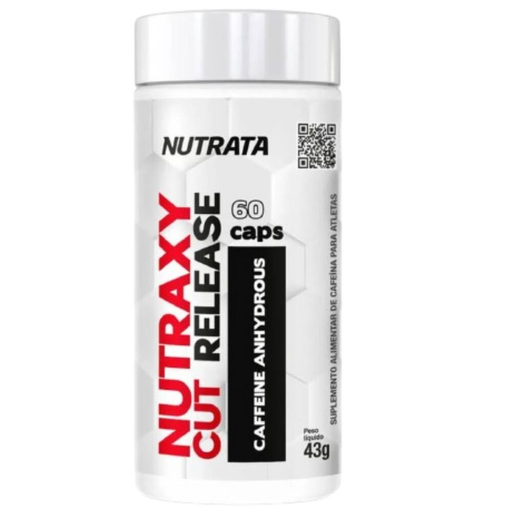 Cafeina Pre Treino Nutraxy Cut Release 200Mg 60 Cap Nutrata