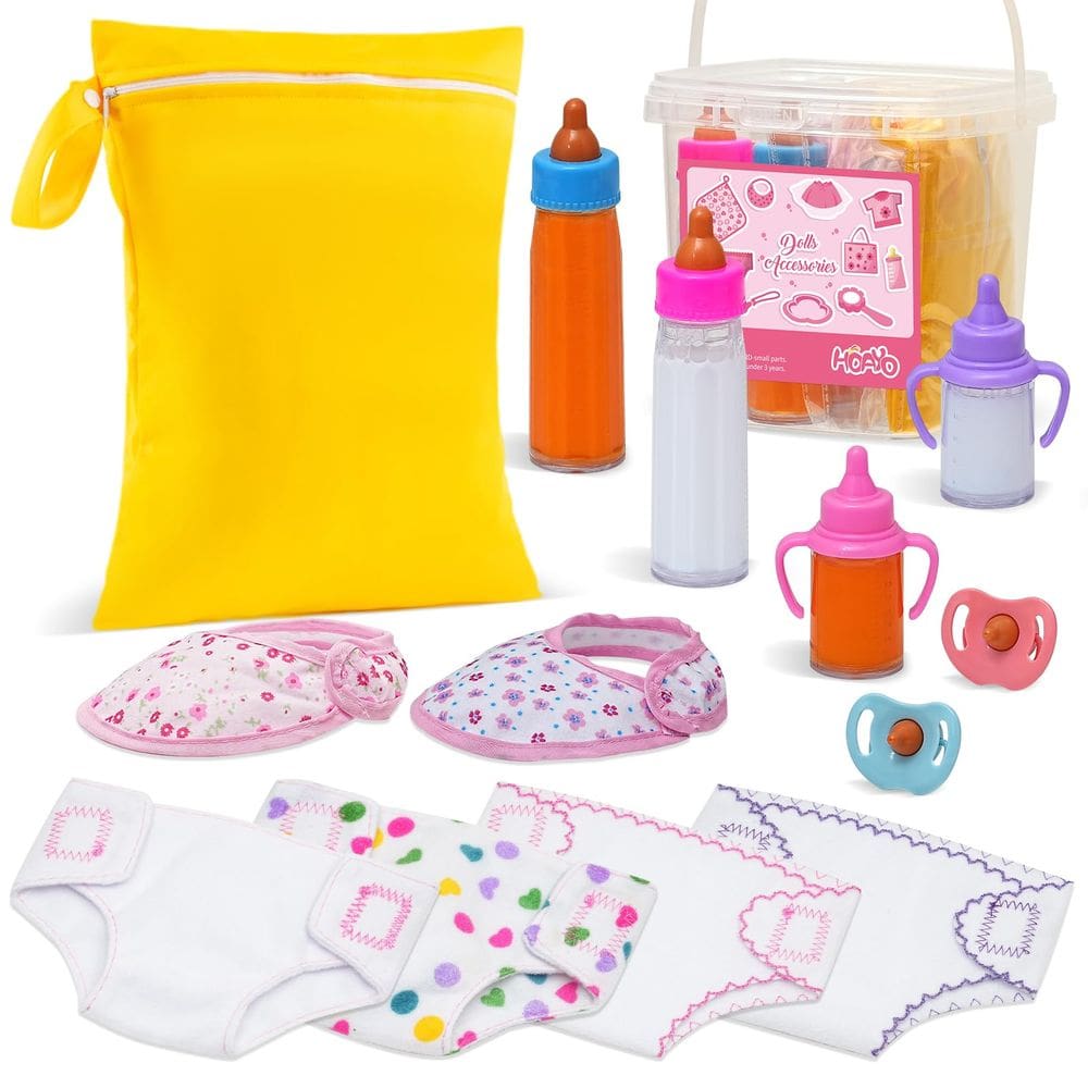 Pacote com 13 acessórios para bonecas Hoayo Disappearing Feeding