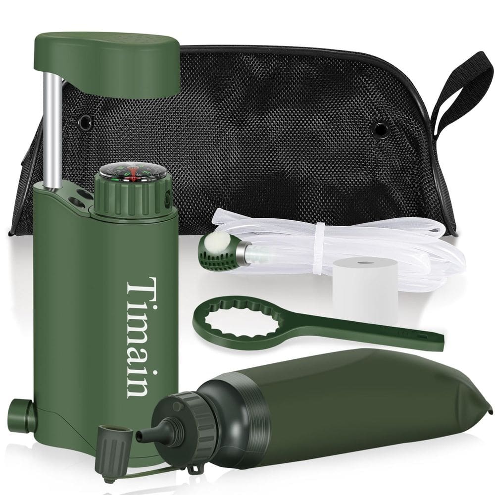 Bomba de filtro de água Tmain Outdoor Portable Water Filtration