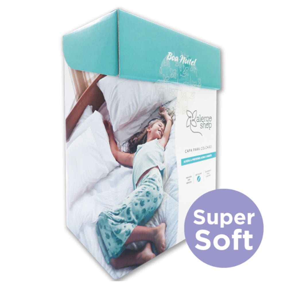 Capa Antiácaro Para Colchão Casal Padrão Super Soft Alergoshop