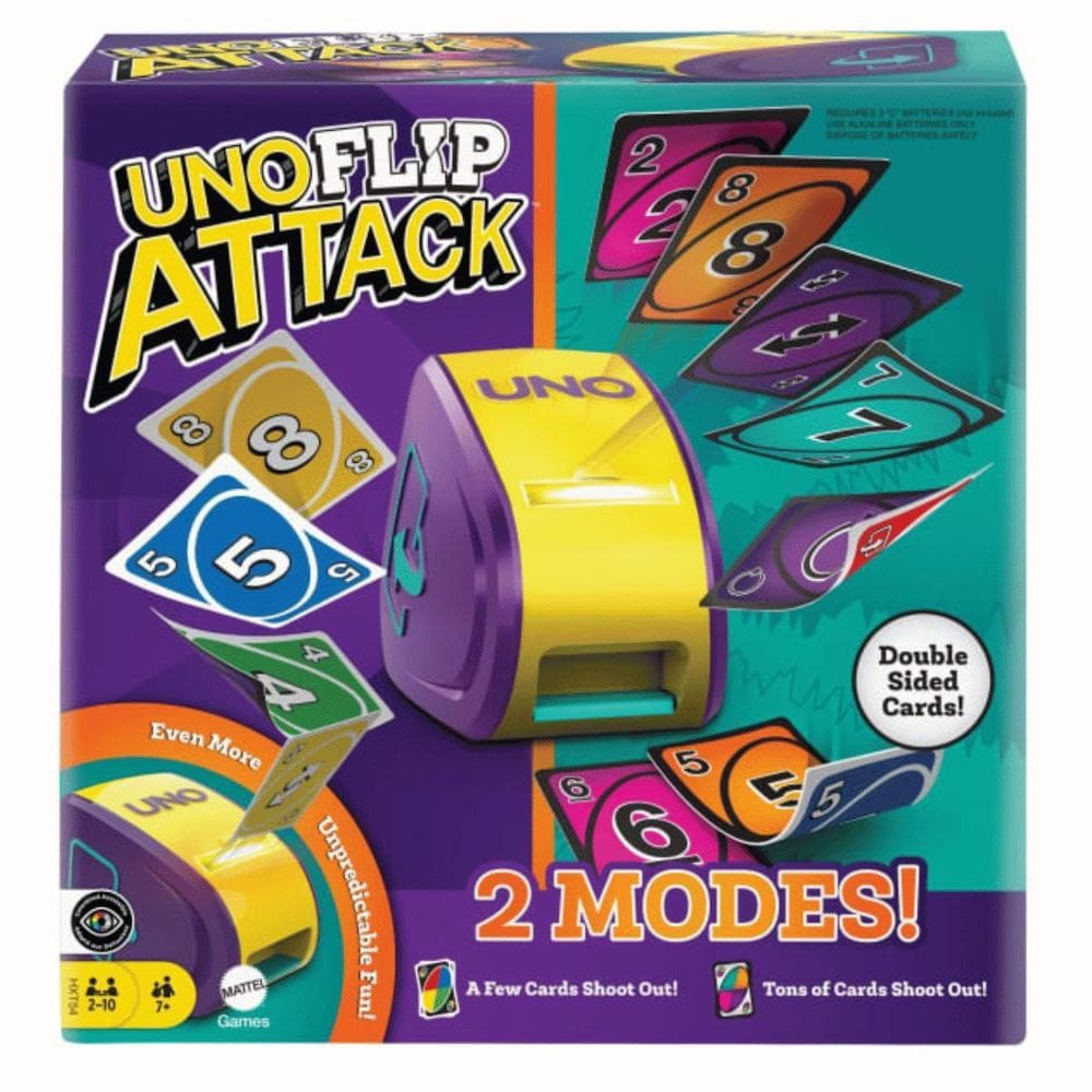 Jogo de Cartas Uno Flip Attack Com Maquina 7+ Mattel