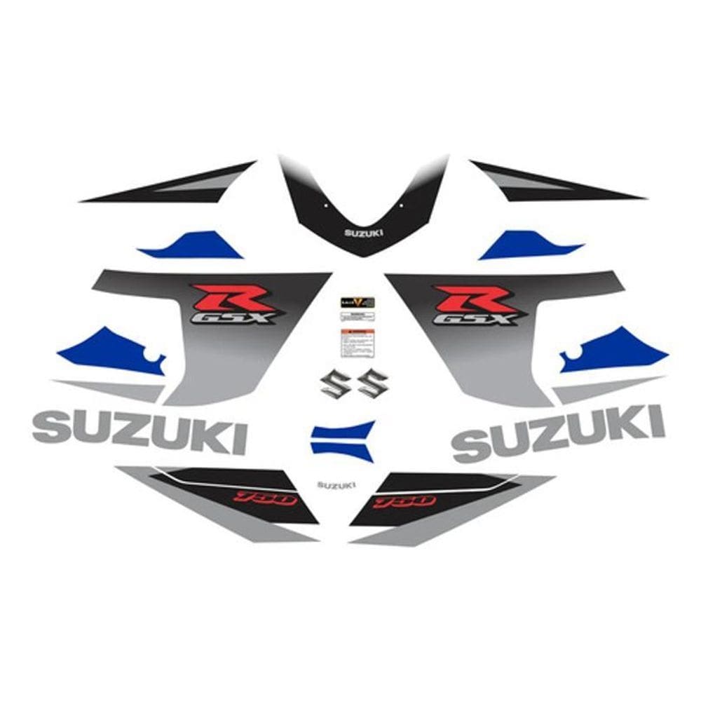 Kit Adesivos Carenagem Suzuki Gsxr 750 2005 Azul E Preta