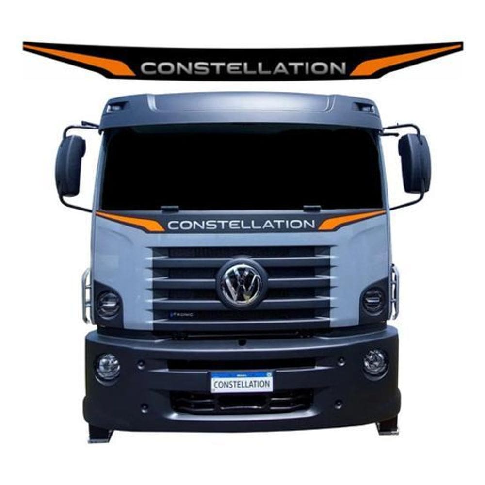 Faixa Adesiva Constellation Caminhão 2023 Volkswagen Laranja