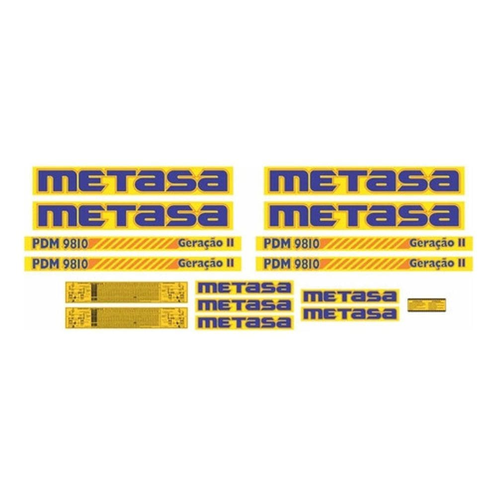 Adesivos Compatível Plantadeira Metasa Pdm 9810 Geração 2