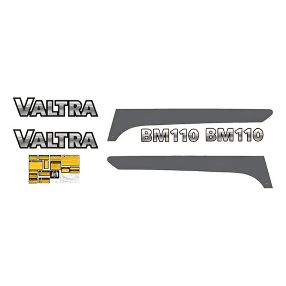 Kit Adesivos Faixas Etiquetas Trator Valtra Bm110 Bm 110 Cor