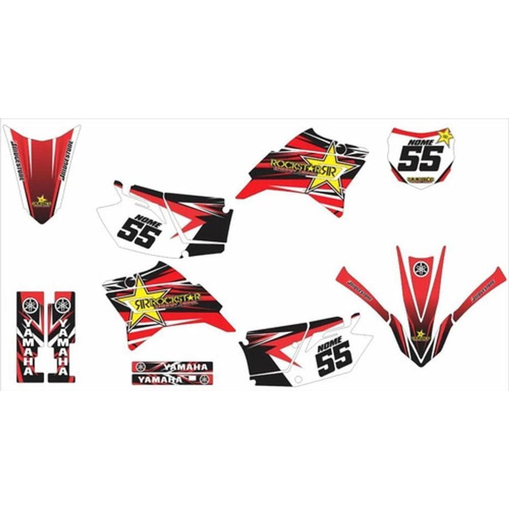 Kit Adesivo Moto Cross Trilha Ttr 230 Vermelho Lm195