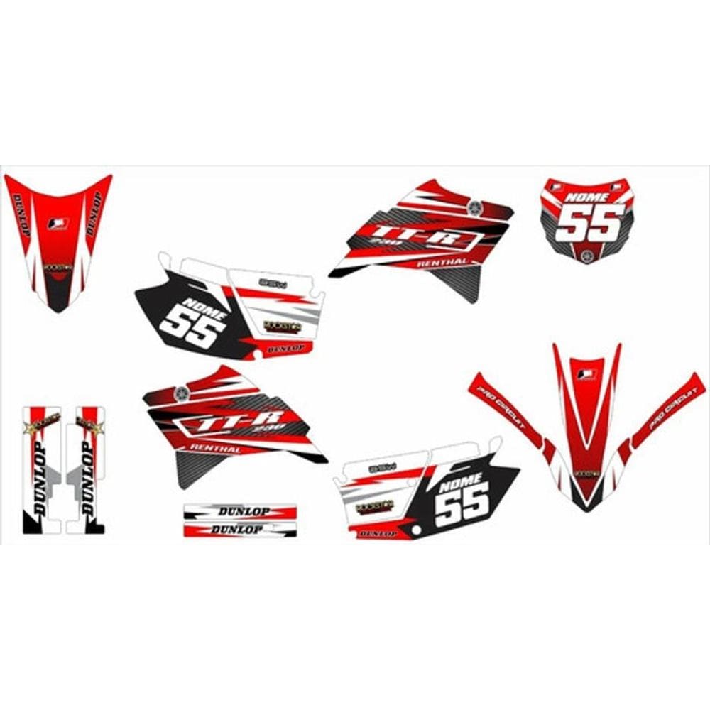 Kit Adesivo Moto Cross Trilha Ttr 230 Personalizado Lm201