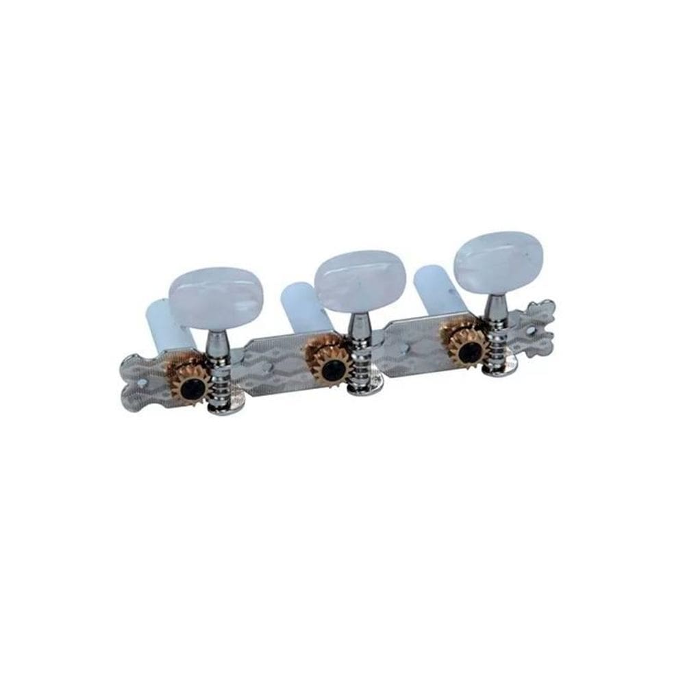 Tarraxa P/violao 3 Mais 3 Pino Grosso Niquel Dolphin [F108]