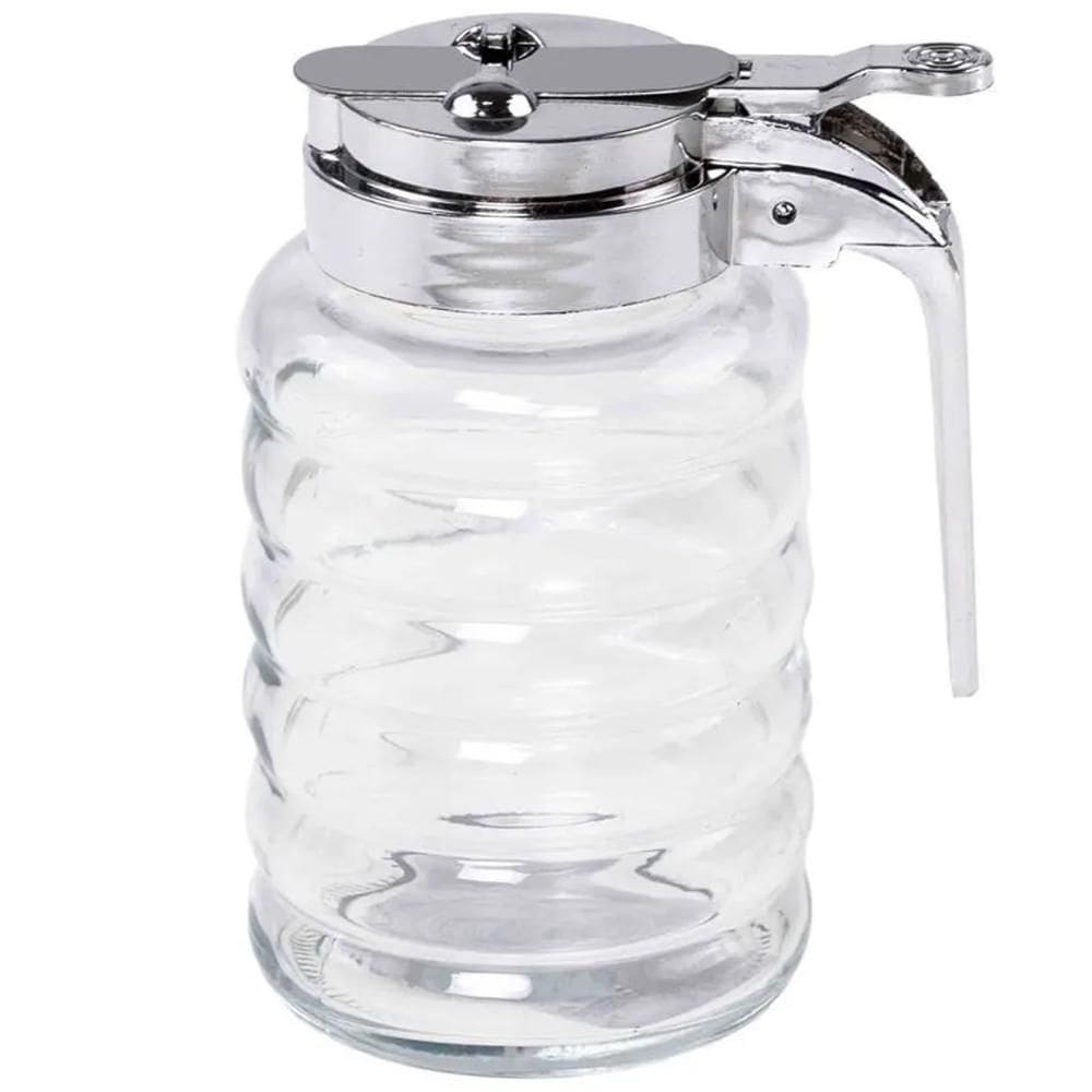Meleira de Vidro 150ml com Dosador Pote para Mel Lyor Tampa