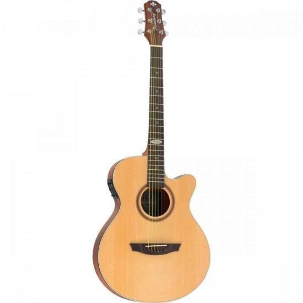 Violão Eletroacústico Strinberg Sf200c Aço Natural Satin [F002]