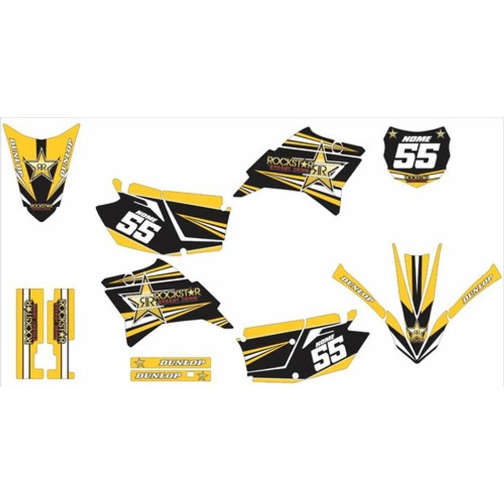 Kit Adesivo Moto Cross Trilha Ttr 230 Rockstar Lm161