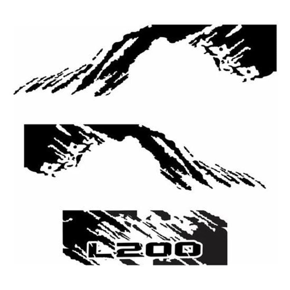 Kit Adesivos Decorativos Para Mitsubishi L200