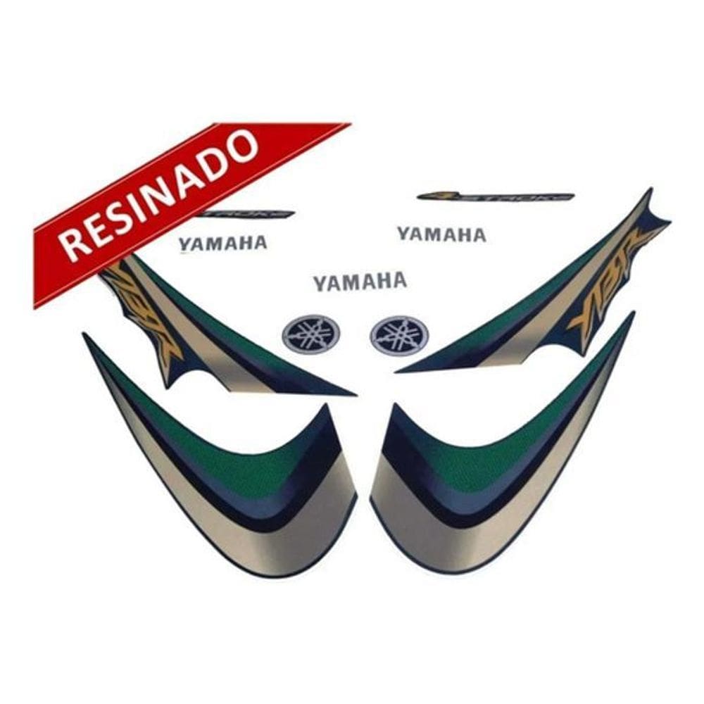 Adesivos Compatível Ybr 125 2007 Verde Perolizado Resinado
