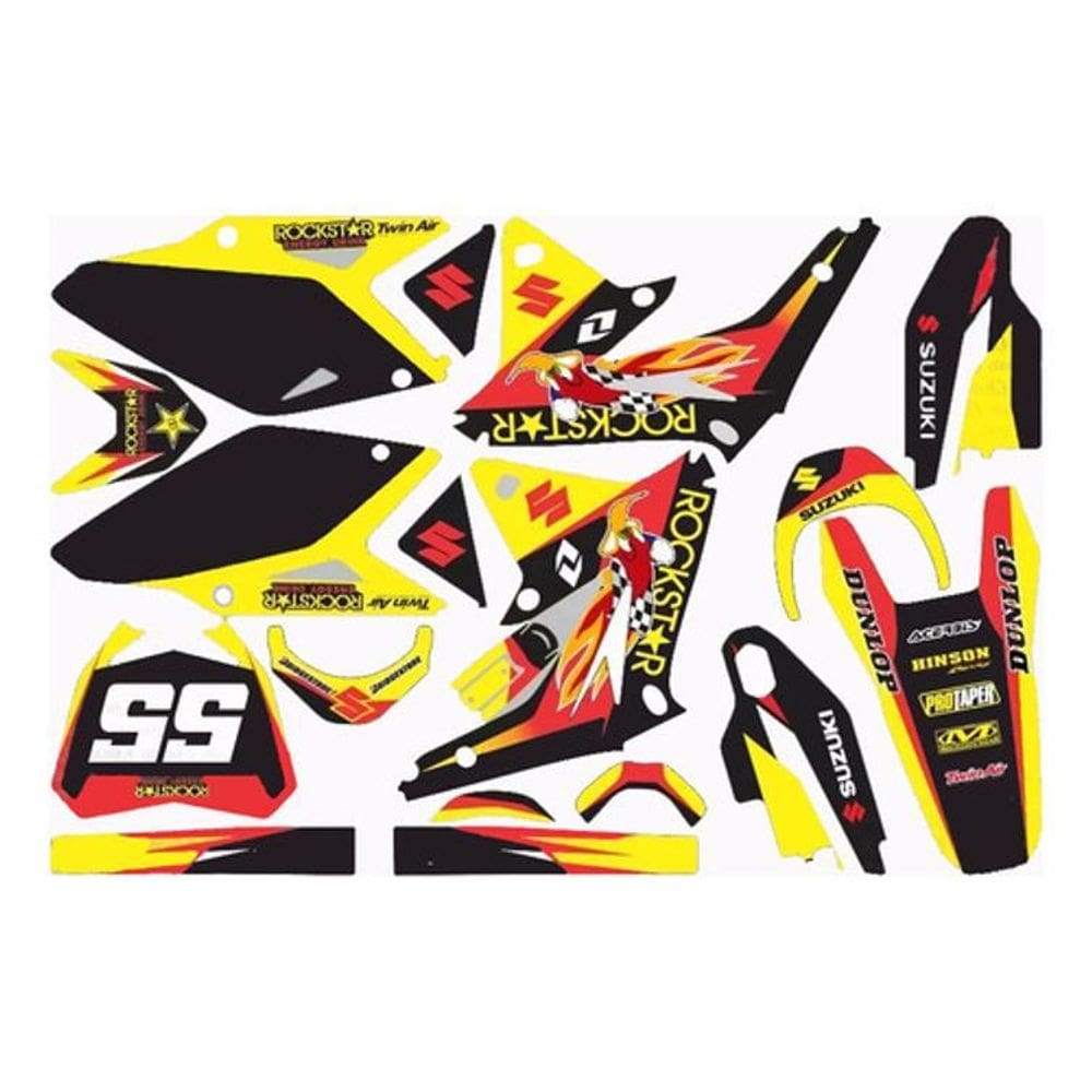 Kit Adesivos Moto Cross Trilha Suzuki 2009