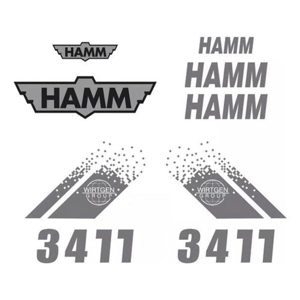 Kit Adesivos Hamm 3411 Para Rolo Compactador