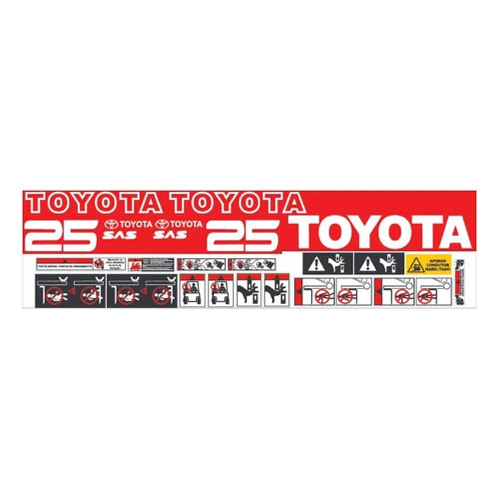 Kit Adesivos Toyota 25 Sas Para Empilhadeira