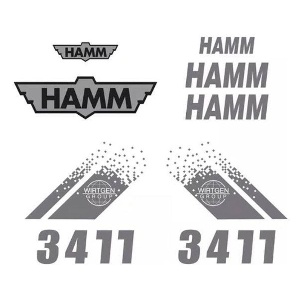 Kit Adesivos Hamm 3411 Para Rolo Compactador