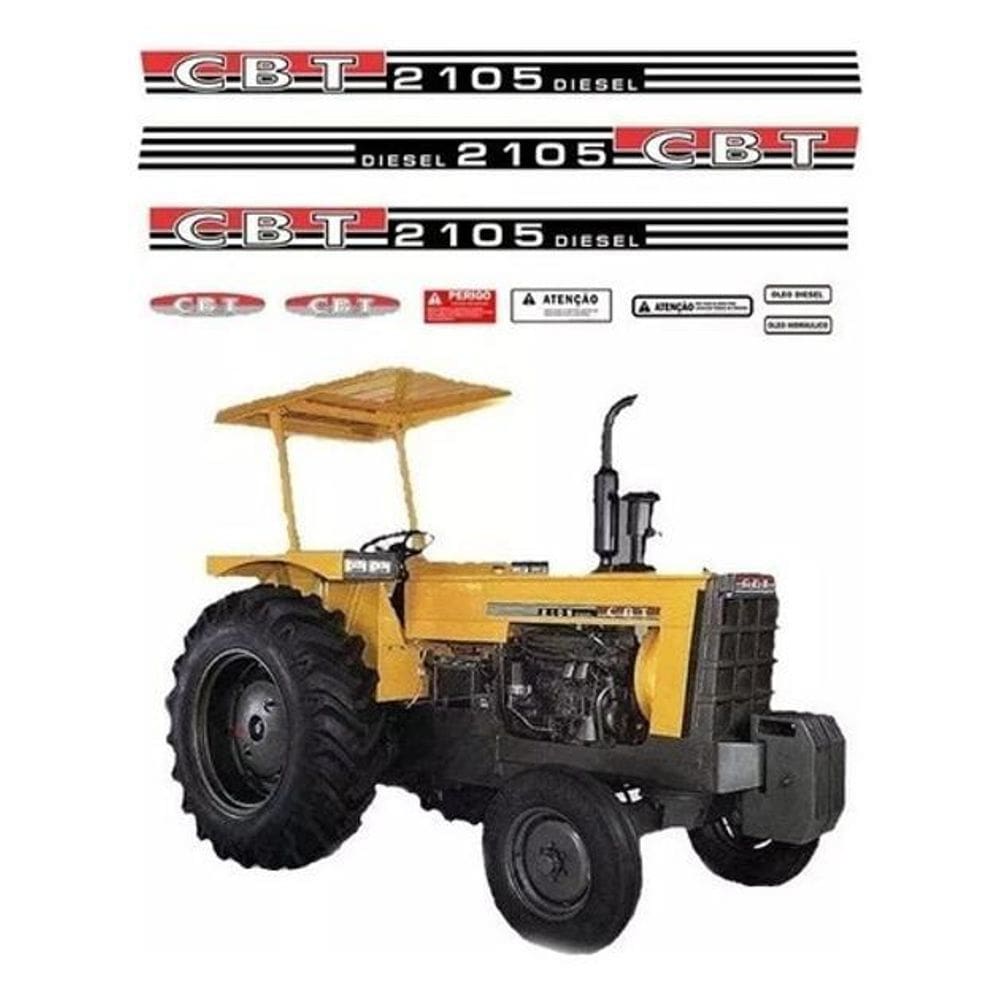 Kit Adesivos Trator Cbt 2105 Diesel