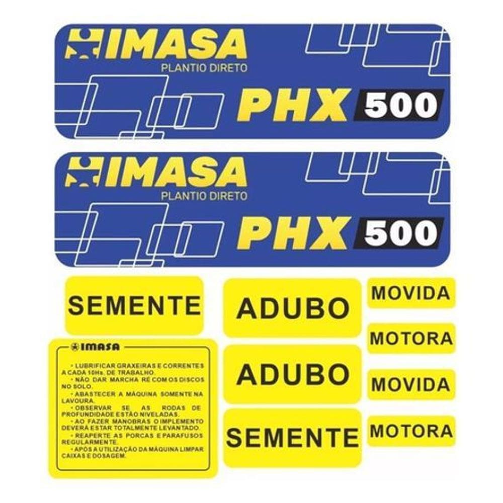 Kit Adesivos Imasa Plantio Direto Phx 500