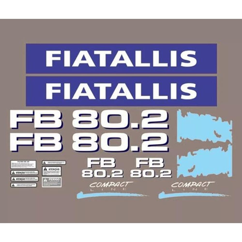 Kit Adesivos - Fiatallis Fb 80.2 Compact Line