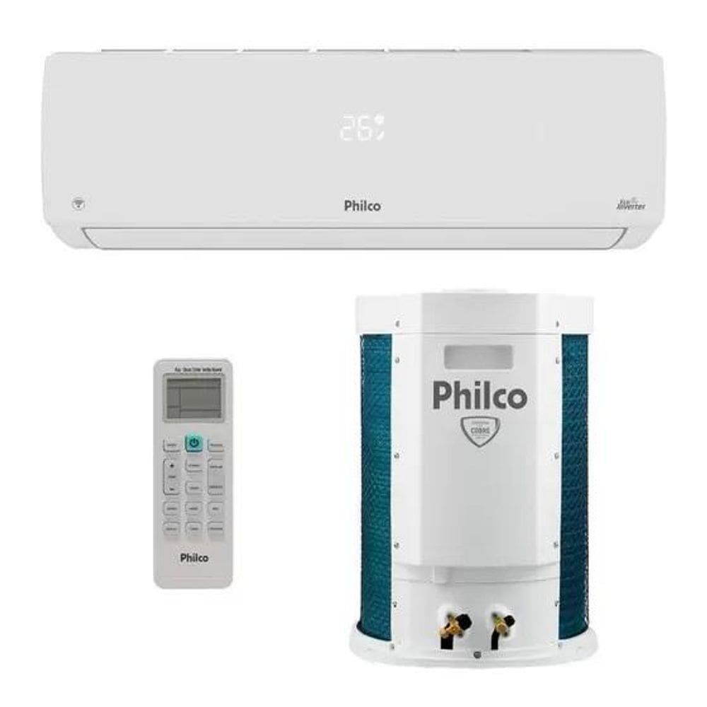 Ar Condicionado 24000 BTUs Split Hi Wall Inverter Philco Quente e Frio Eco M15 220V