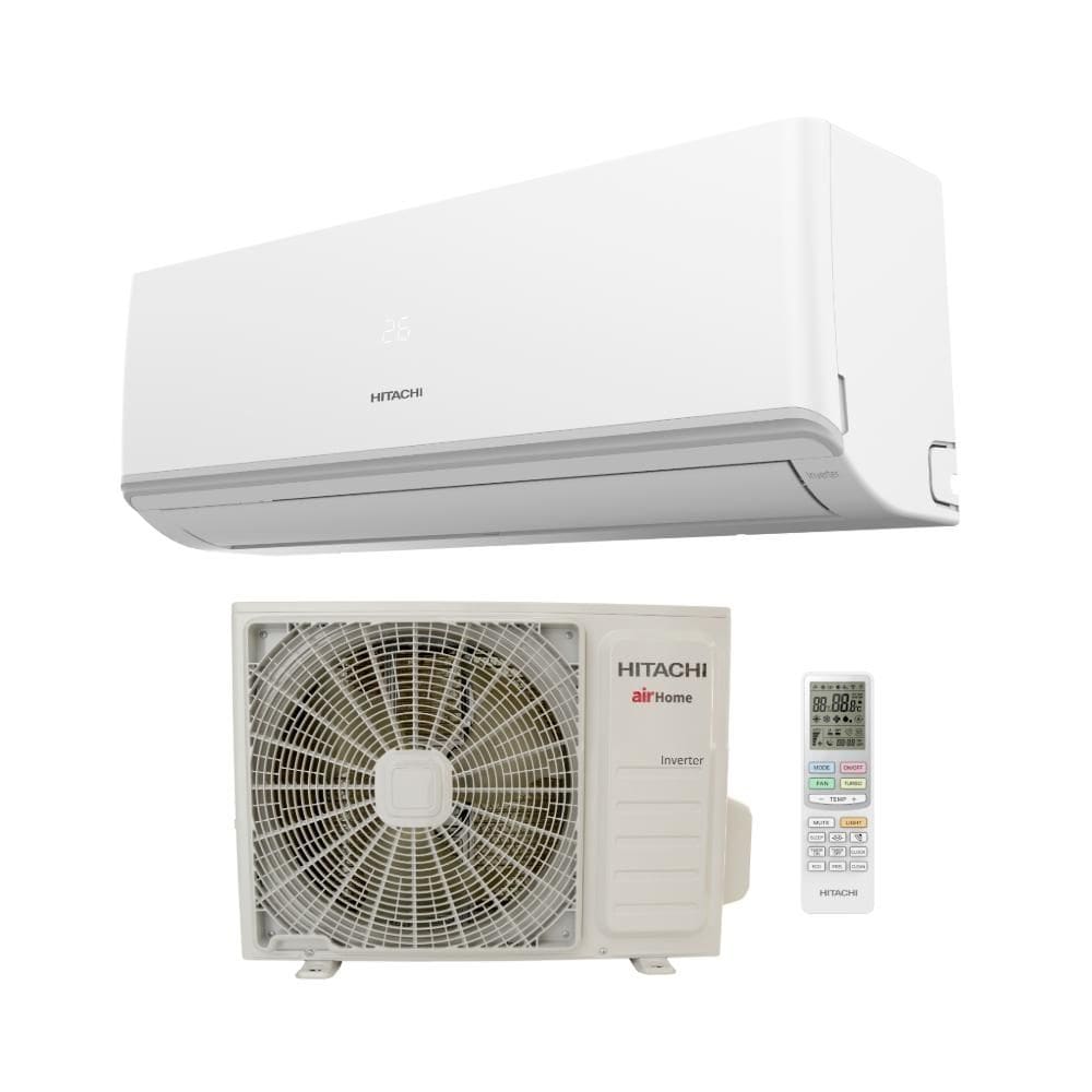 Ar Condicionado 24000 BTUs Split Hi Wall Inverter Hitachi Quente e Frio AirHome 600 220V