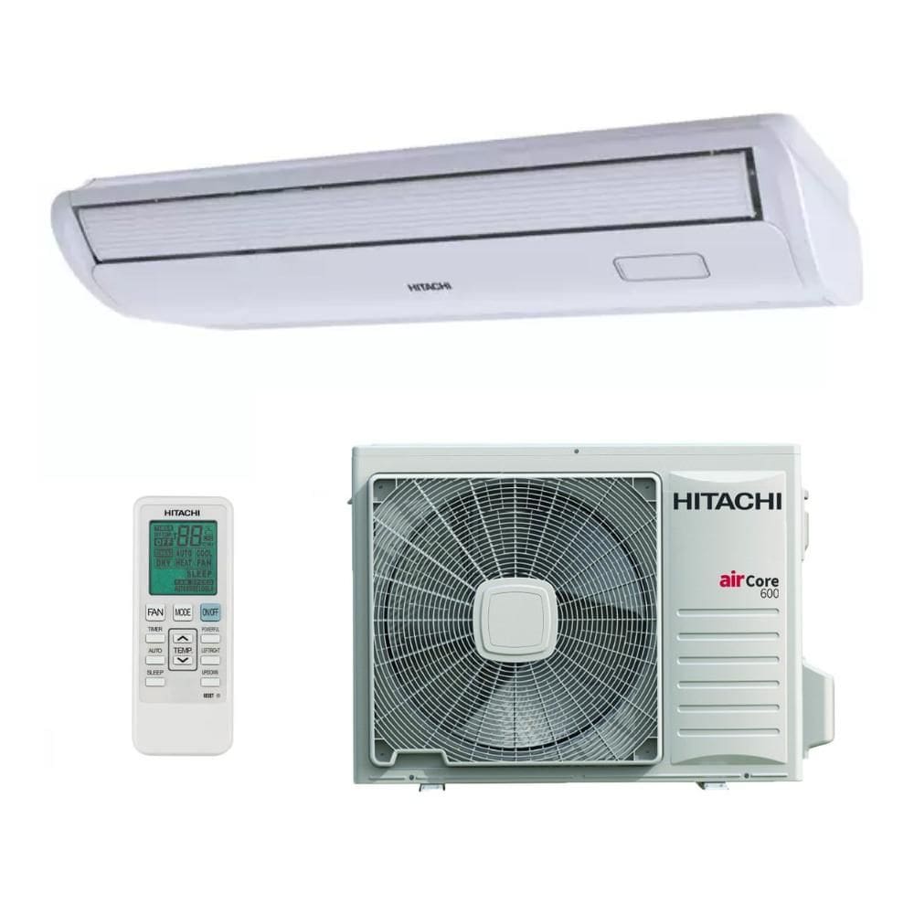 Ar Condicionado 36000 BTUs Split Piso Teto Inverter Hitachi Quente e Frio Air Core 600 220V Monofásico