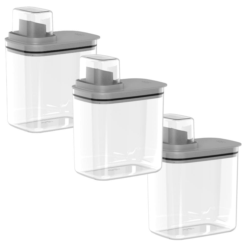 Dispenser Organizador Lavanderia Kit c/3 de 1,5L OU