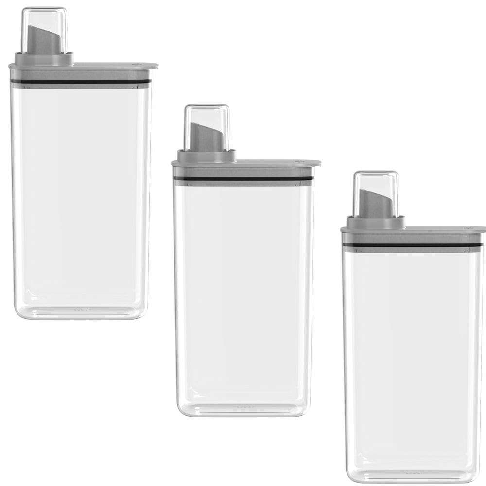 Dispenser Organizador Lavanderia Kit c/3 de 2,3L OU