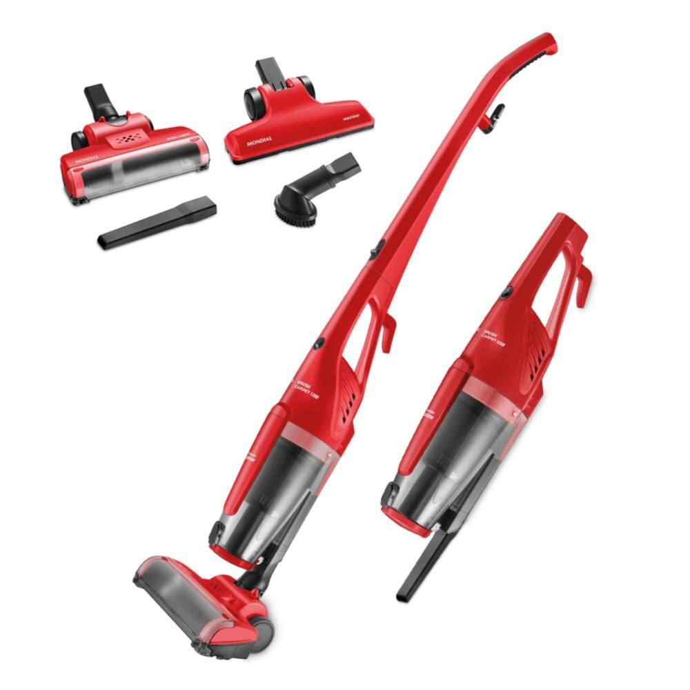 Aspirador de Pó Vertical e Portátil Mondial Turbo Cycle 1500W Vermelho 220V - AP-40-R