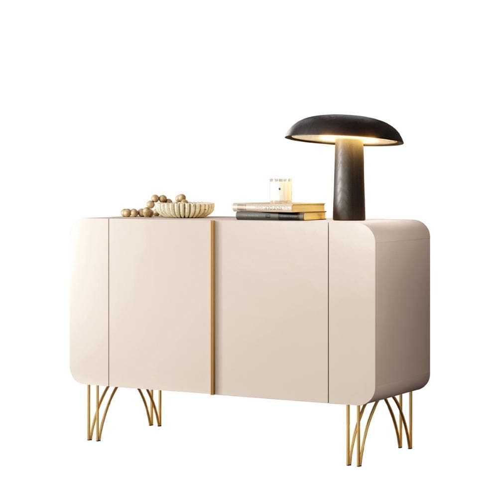 Aparador Buffet Sala Benvenuto Com 2 Portas e Pés em Aço