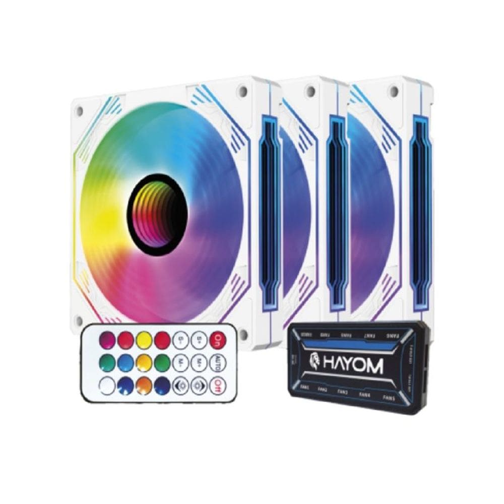 Kit Fan Hayom 12X12CM - FC1309 3 unidades com controladora inclusa write