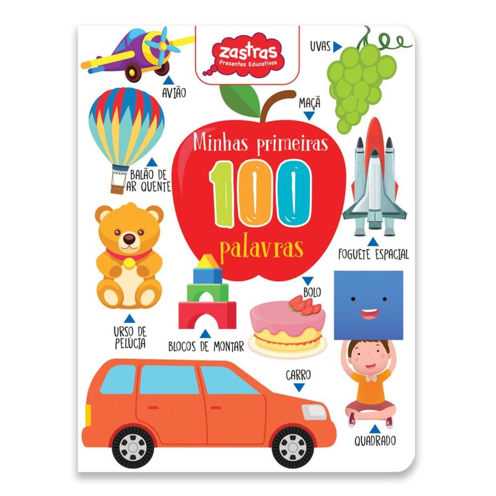 Minhas Primeiras 100 Palavras em Português | Livro Infantil Ilustrado Zastras