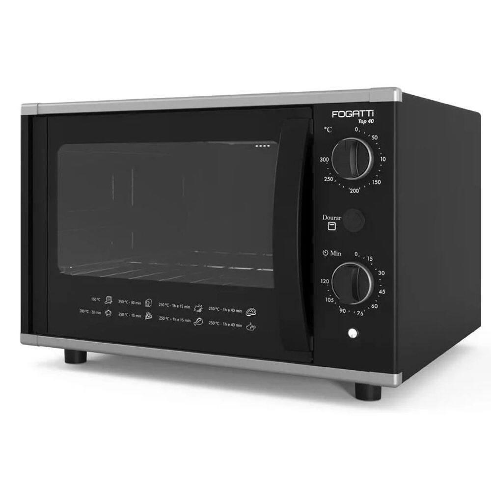 Forno Elétrico de Bancada 40 Litros - Top 40 - Preto - Fogatti
