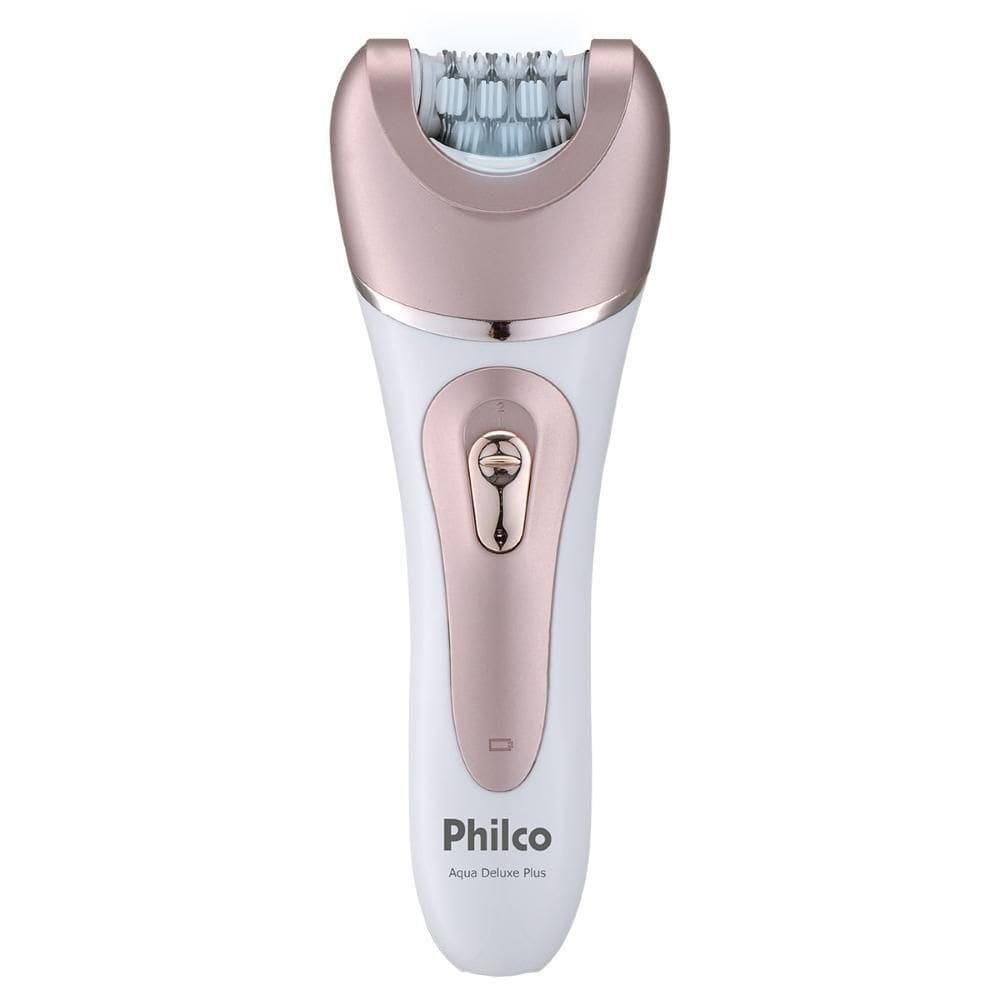 Depilador De Pelos Pdp02r Aqua Deluxe Philco Sem Fio Bivolt