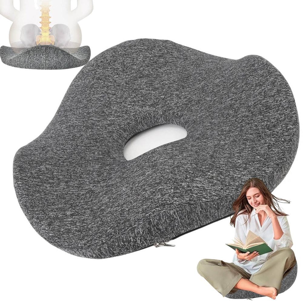 Almofada Ortopedica Ergonomica Cadeira Lombar Alivia Dores Corpo Coccix Coluna