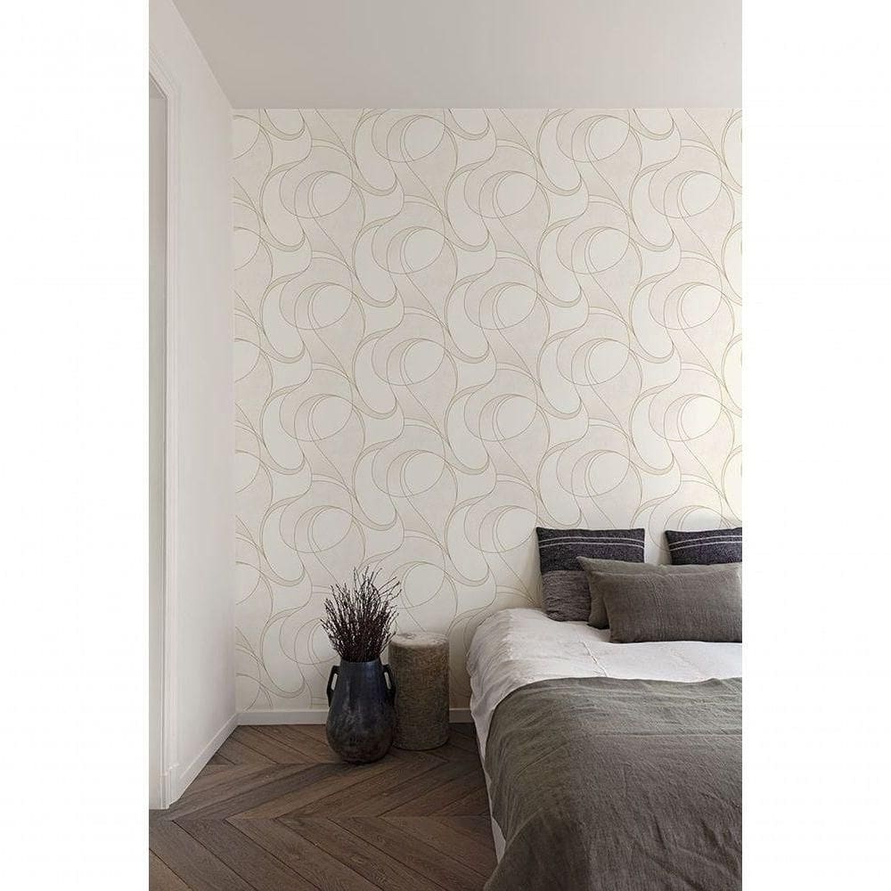 Papel De Parede Maison Geométrico Creme A57215