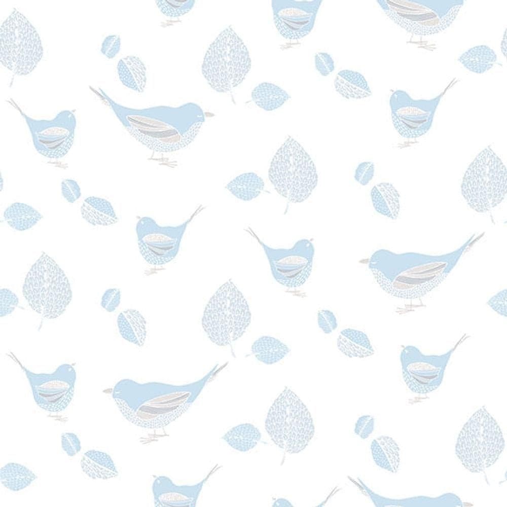 Papel De Parede Just 4 Kids Passarinhos G56541 - Rolo 10m X 0,52m