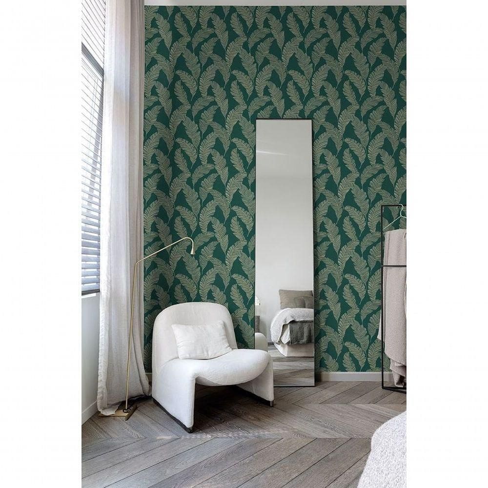 Papel De Parede Maison Folhagem Verde A62202