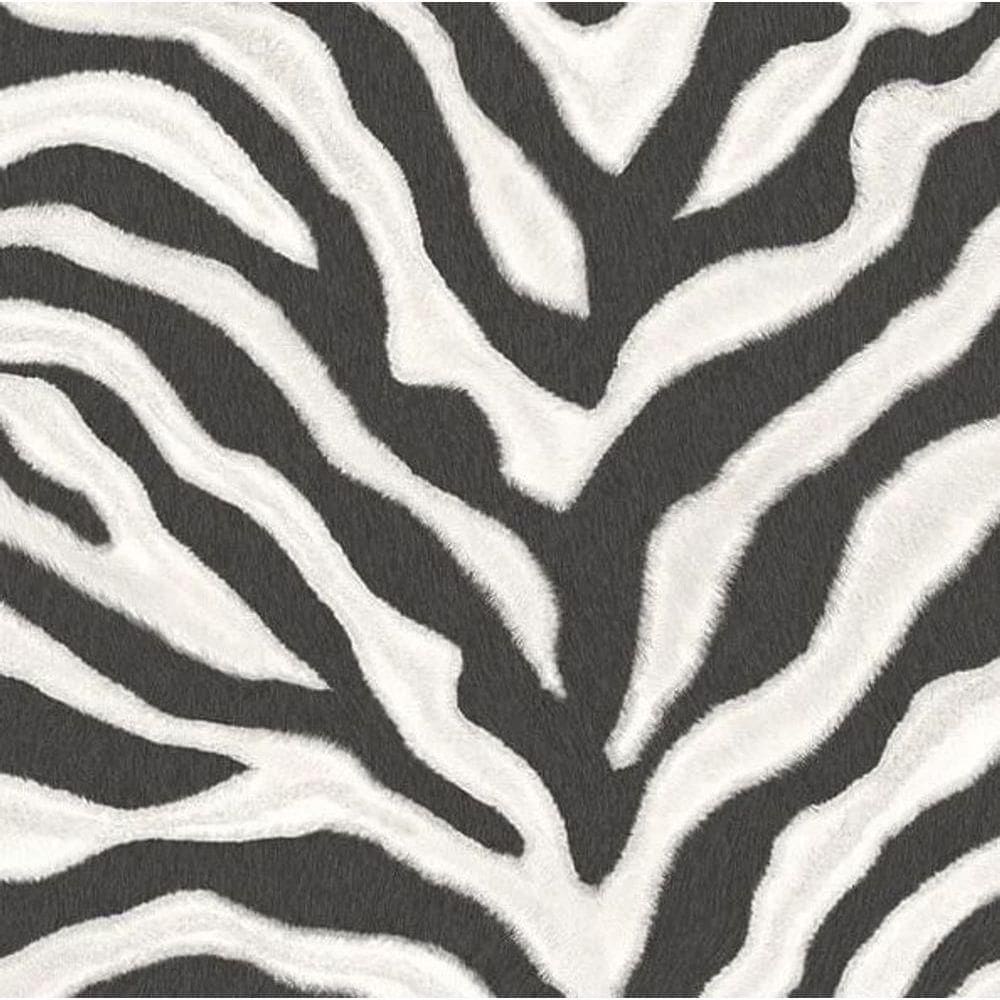 Papel De Parede Natural Fx 2 Animal Print Preto E Branco G67491