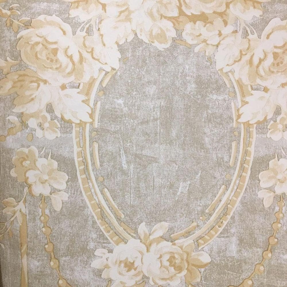 Papel De Parede Rossella Camafeu Ro3301 - Rolo 10m X 0,53m
