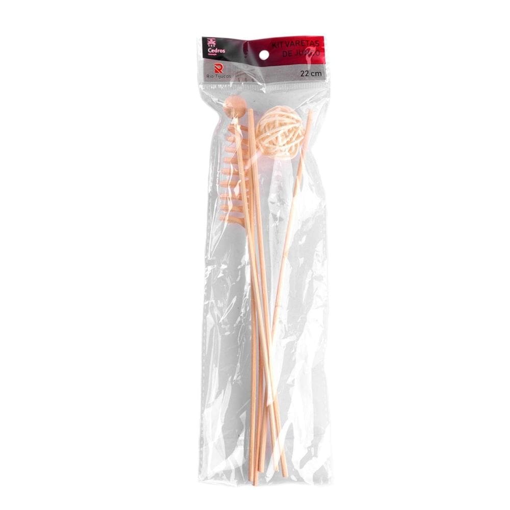 Varetas de Madeira Para Difusor 06 Peças 22cms - Tudo em Caixa
