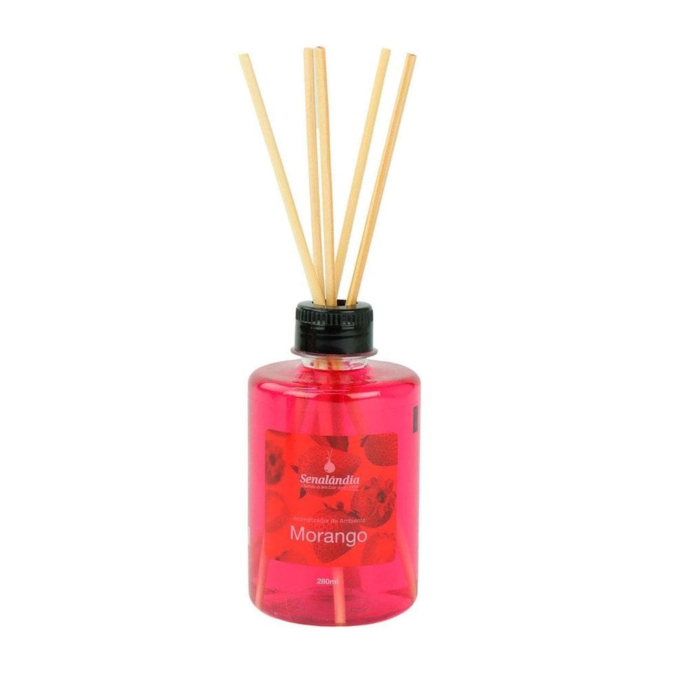 Aromatizador de Ambiente 280ml Morango - Tudo em Caixa
