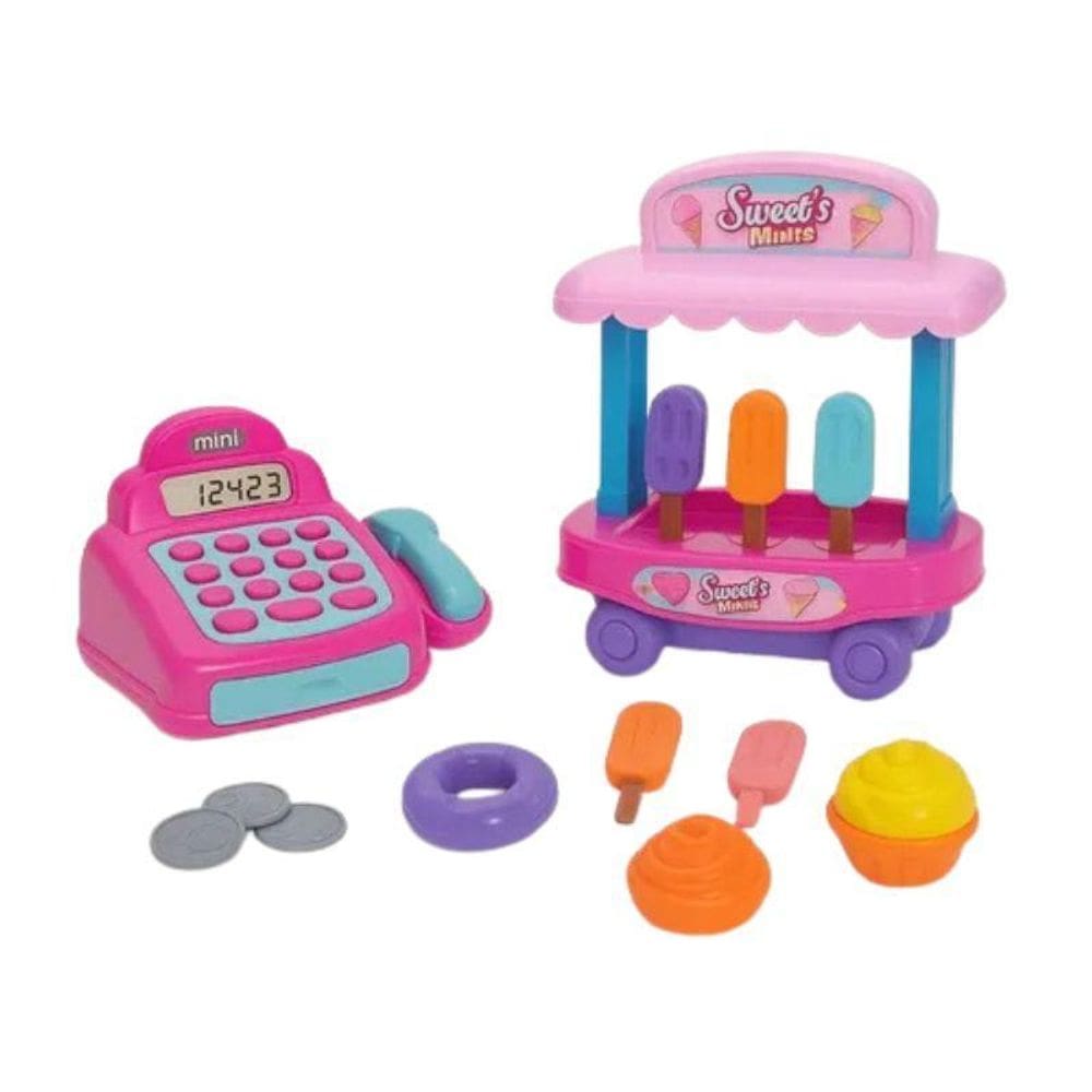 Sorveteira Infantil Com Caixa Registradora De Brinquedo