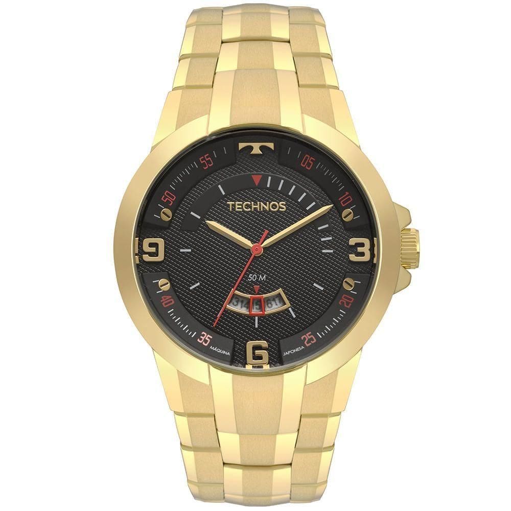 Relógio Technos Masculino Skymaster Dourado - 2117lbes/4p