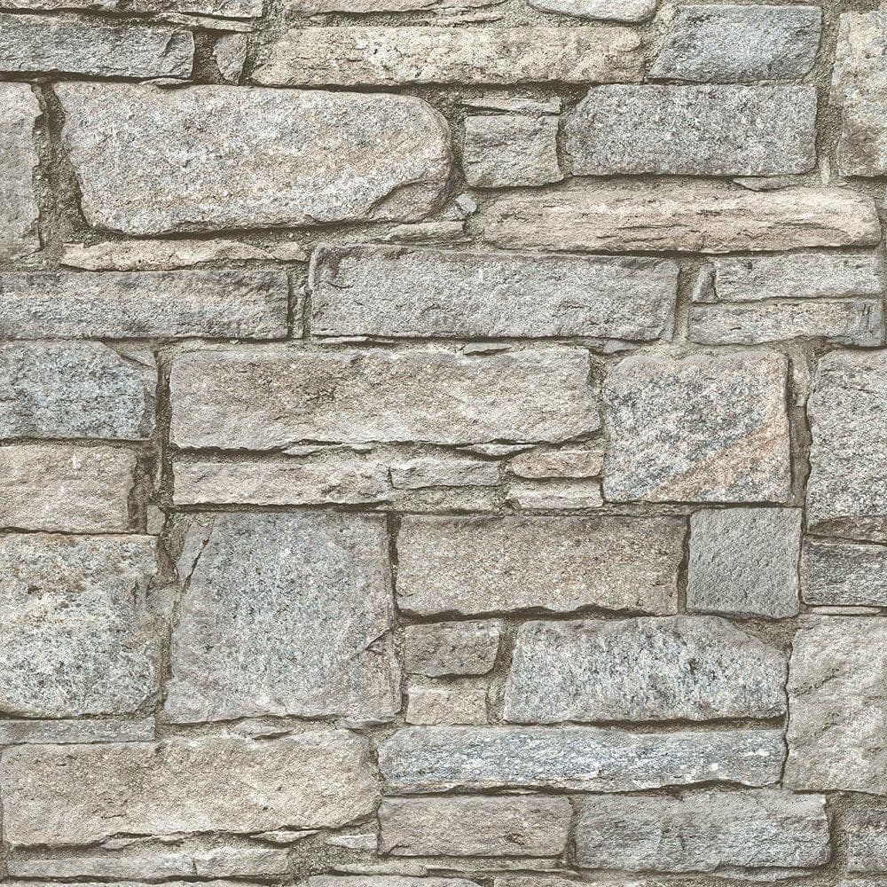 Papel De Parede Perspectives Chalet Stone Pp3902 - Rolo 10m X 0,53m